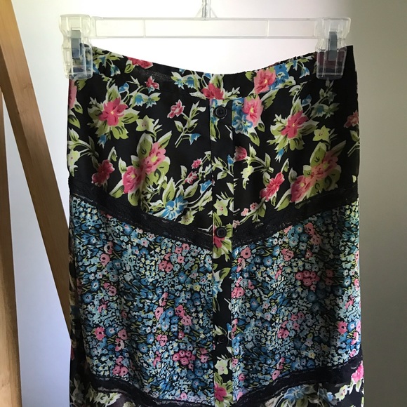 Band of Gypsies boho floral maxi skirt XS - Picture 5 of 8